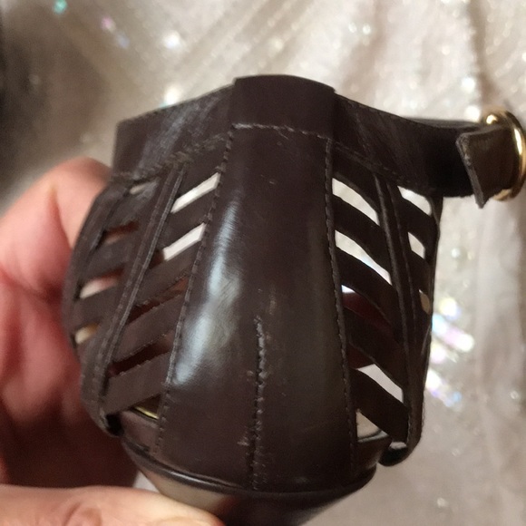 BCBG sexy high heel brown sandals size 9 - Picture 8 of 9